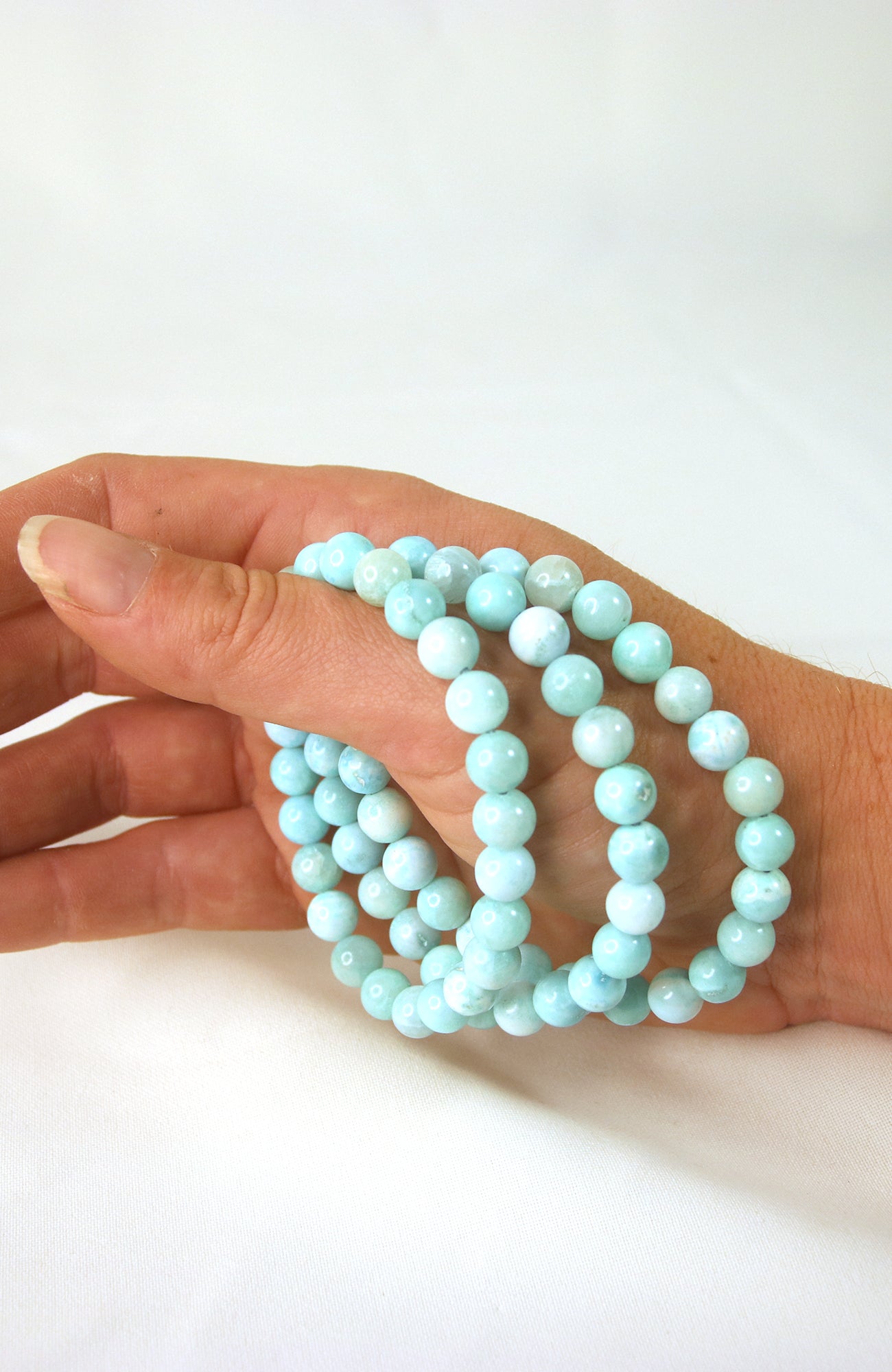 Blue Aragonite Bracelet 8mm